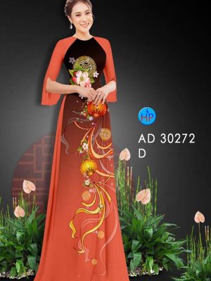 Vải Áo Dài Hoa In 3D AD 30272 28